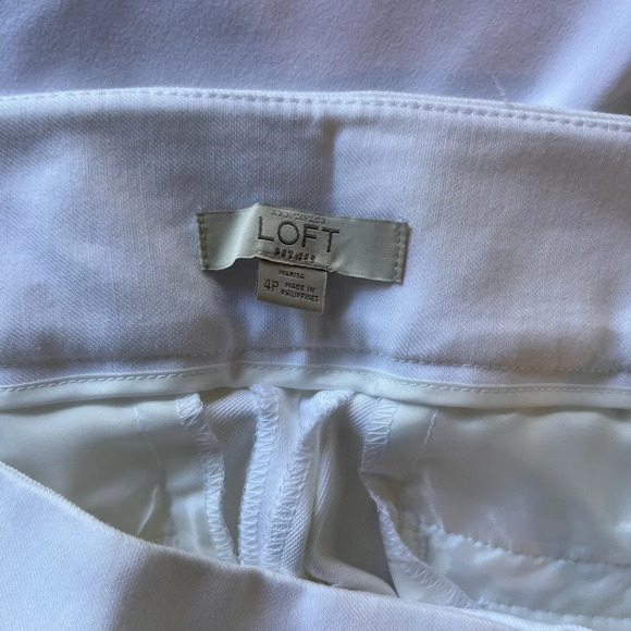 Loft White Pants - Size 4P - Picture 5 of 5